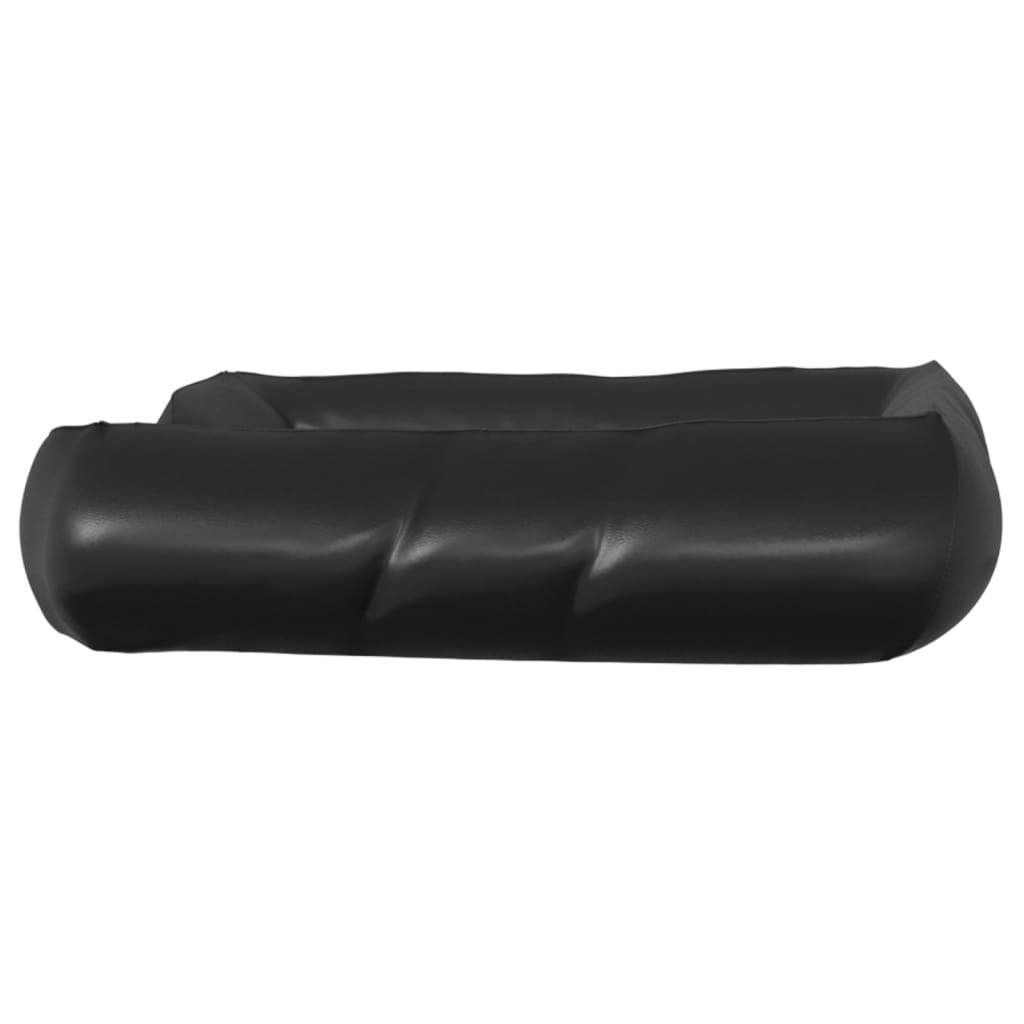 vidaXL Dog Bed Black 80x68x23 cm Faux Leather