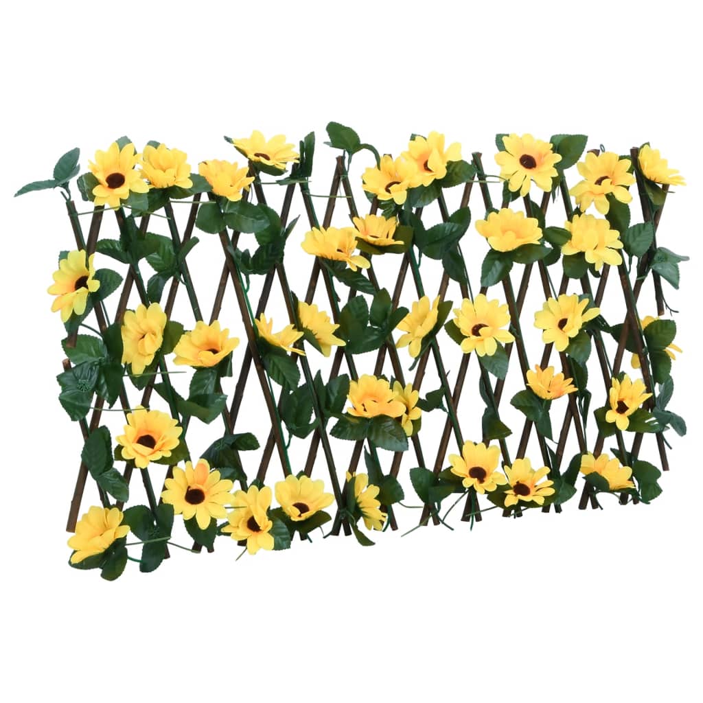 vidaXL Artificial Ivy Trellis Expandable Yellow 180x20 cm