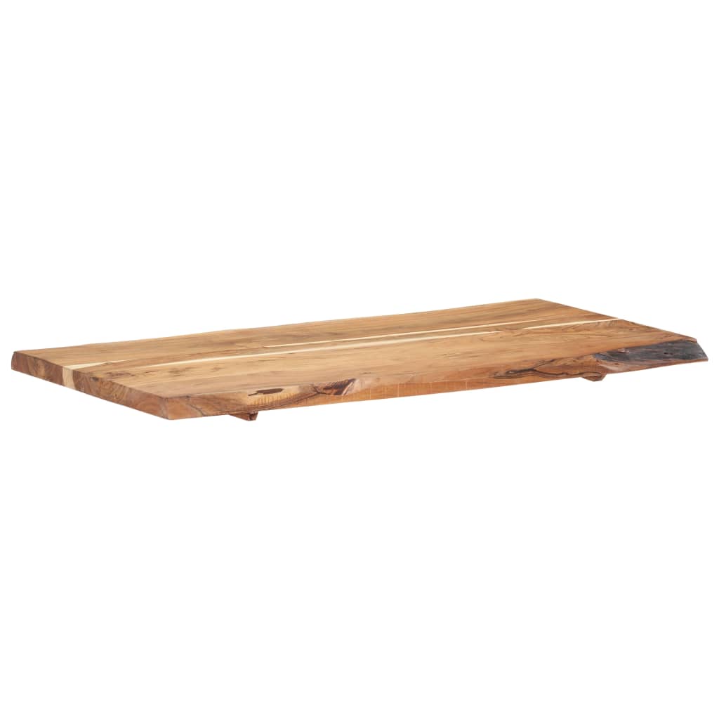 vidaXL Table Top Solid Acacia Wood 118x(50-60)x3.8 cm