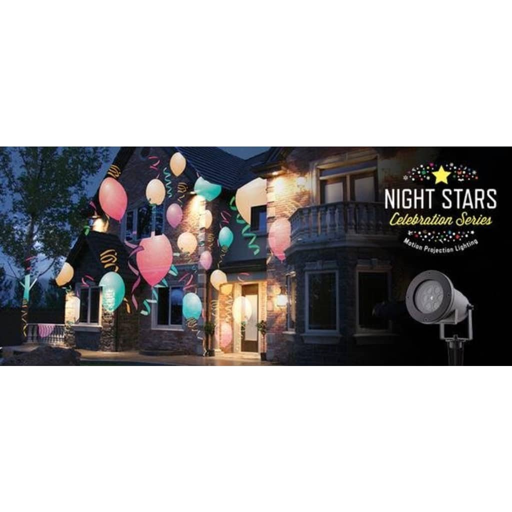 Night Stars LED Light Holiday Charms 6 Patterns 12 W NIS004
