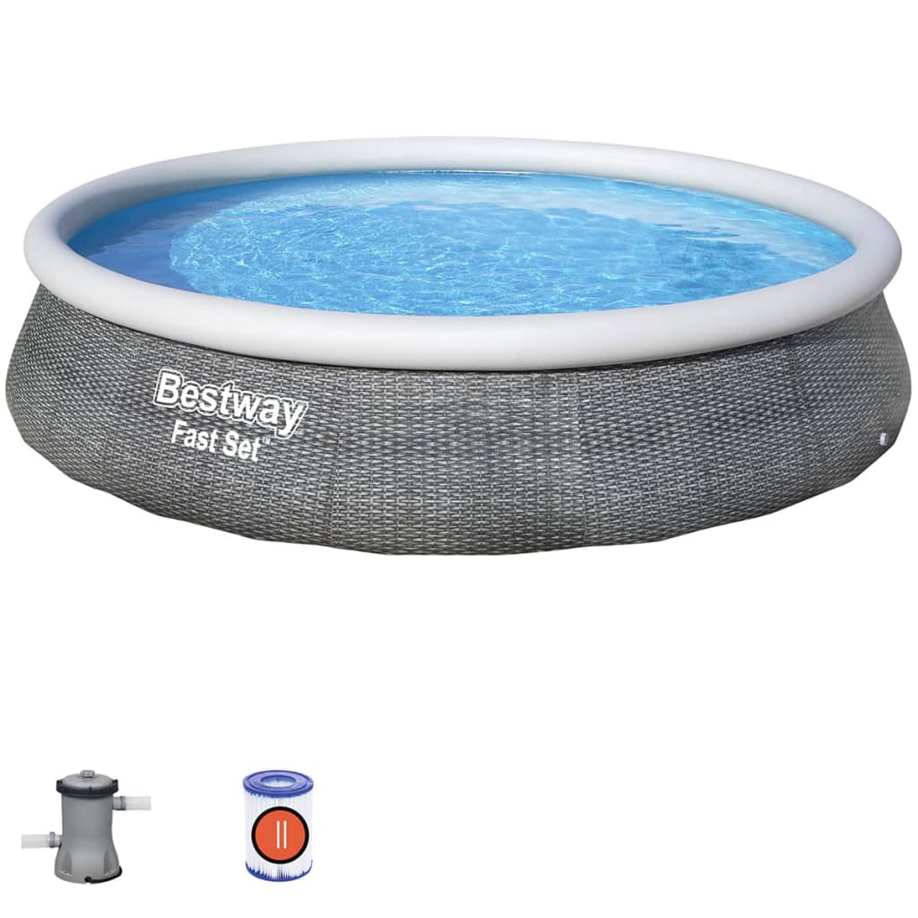 Bestway Fast Set Inflatable Pool Set with Pump 396x84 cm