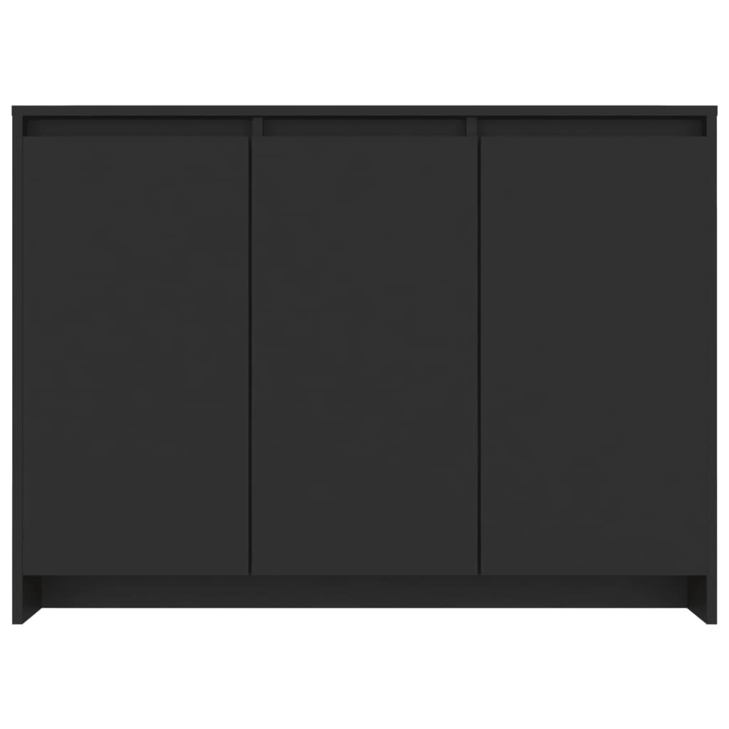 vidaXL Sideboard Black 102x33x75 cm Engineered Wood