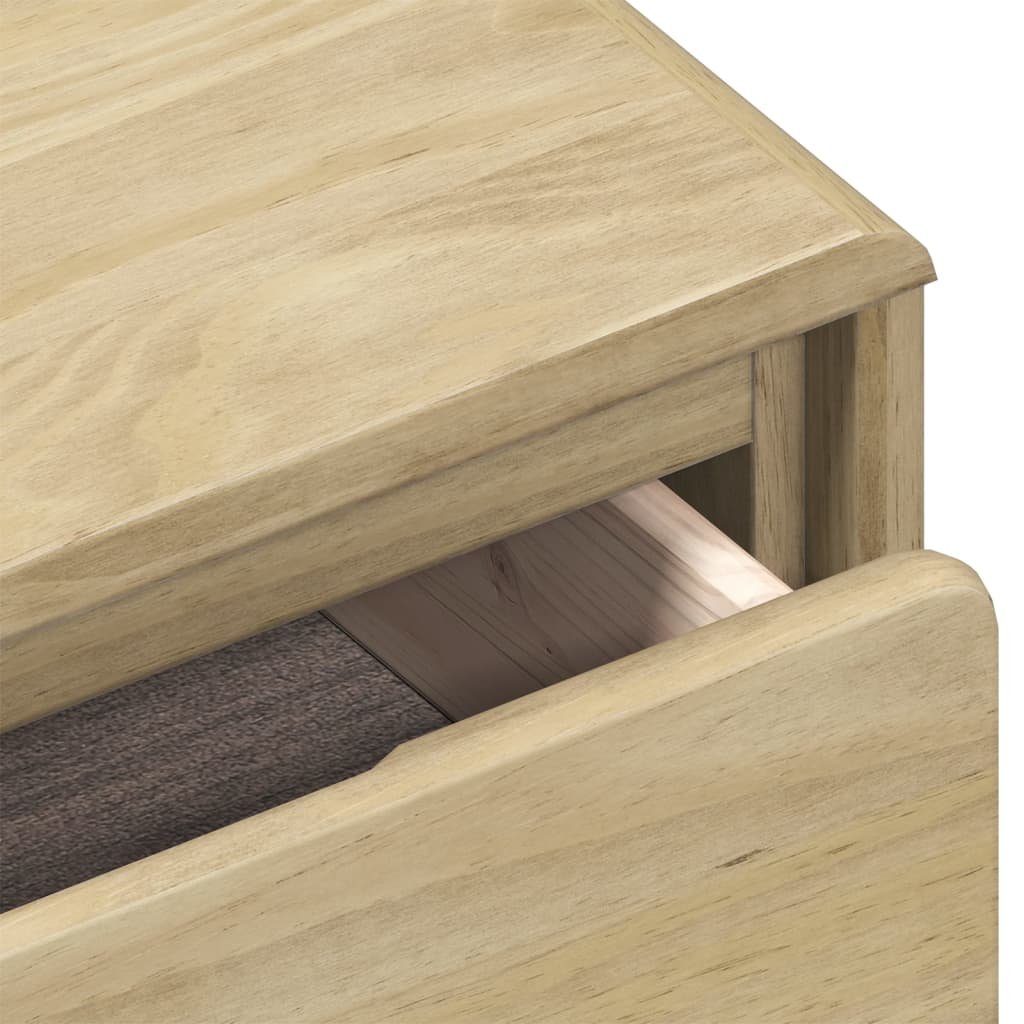 vidaXL Console Table SAUDA Oak 89.5x36.5x73 cm Solid Wood Pine