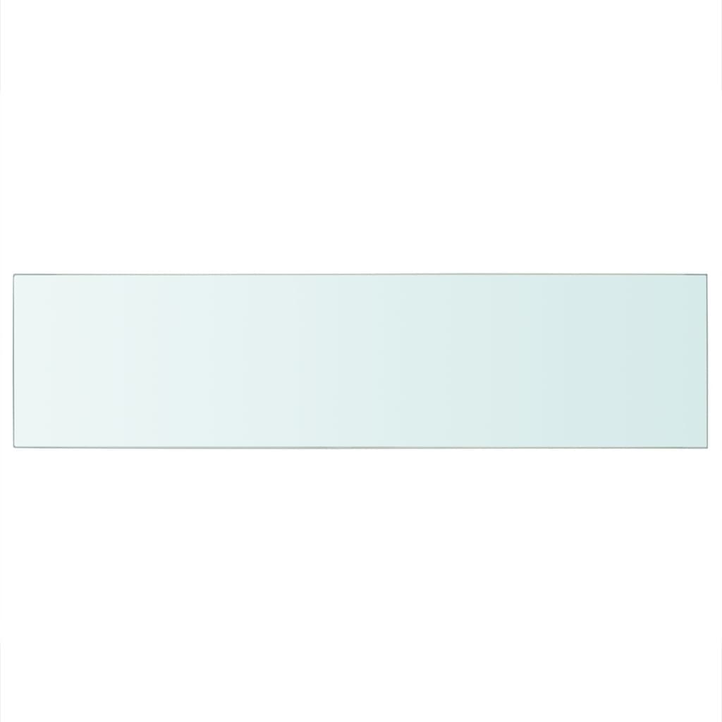 vidaXL Shelf Panel Glass Clear 100x25 cm