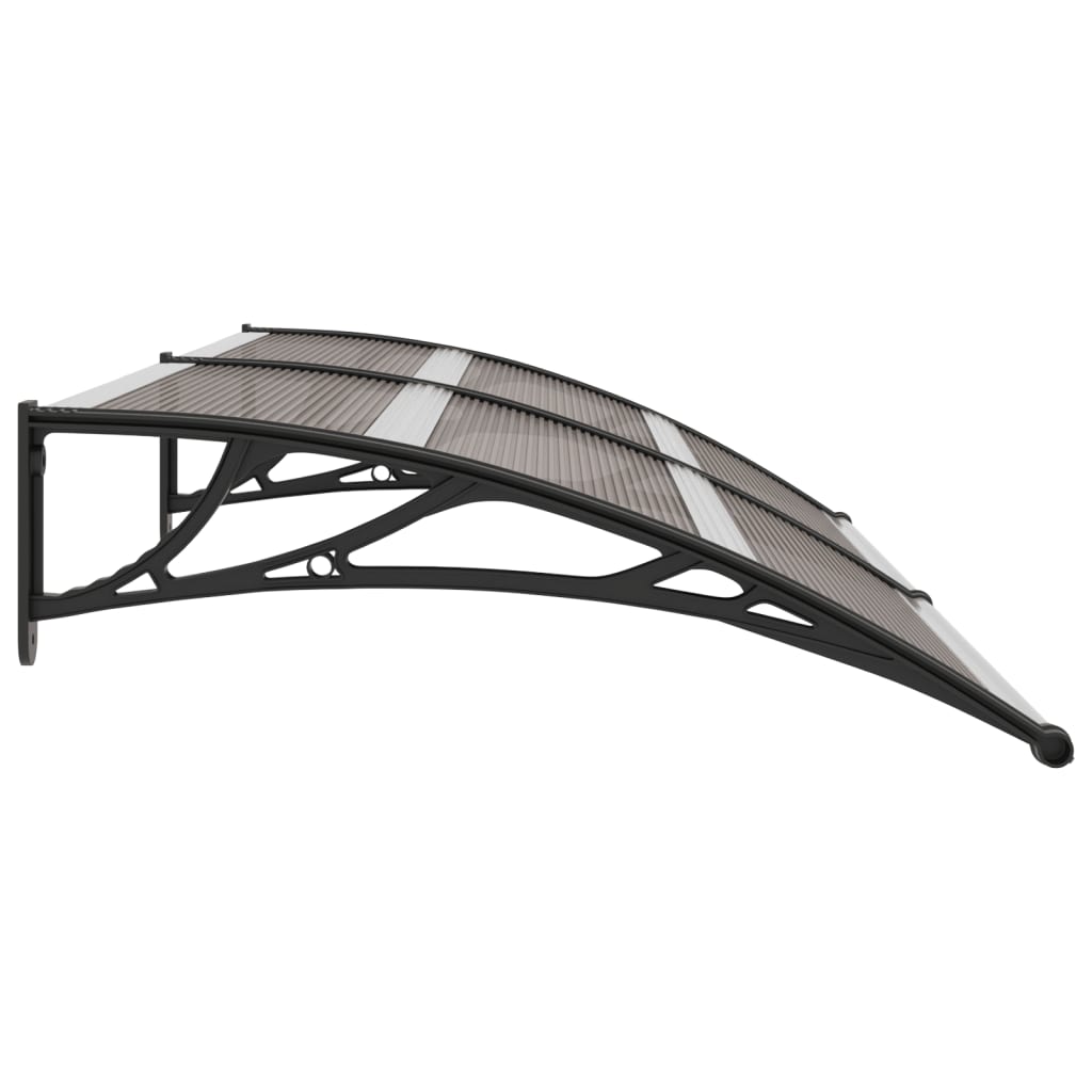 vidaXL Door Canopy Black 200x100 cm PC
