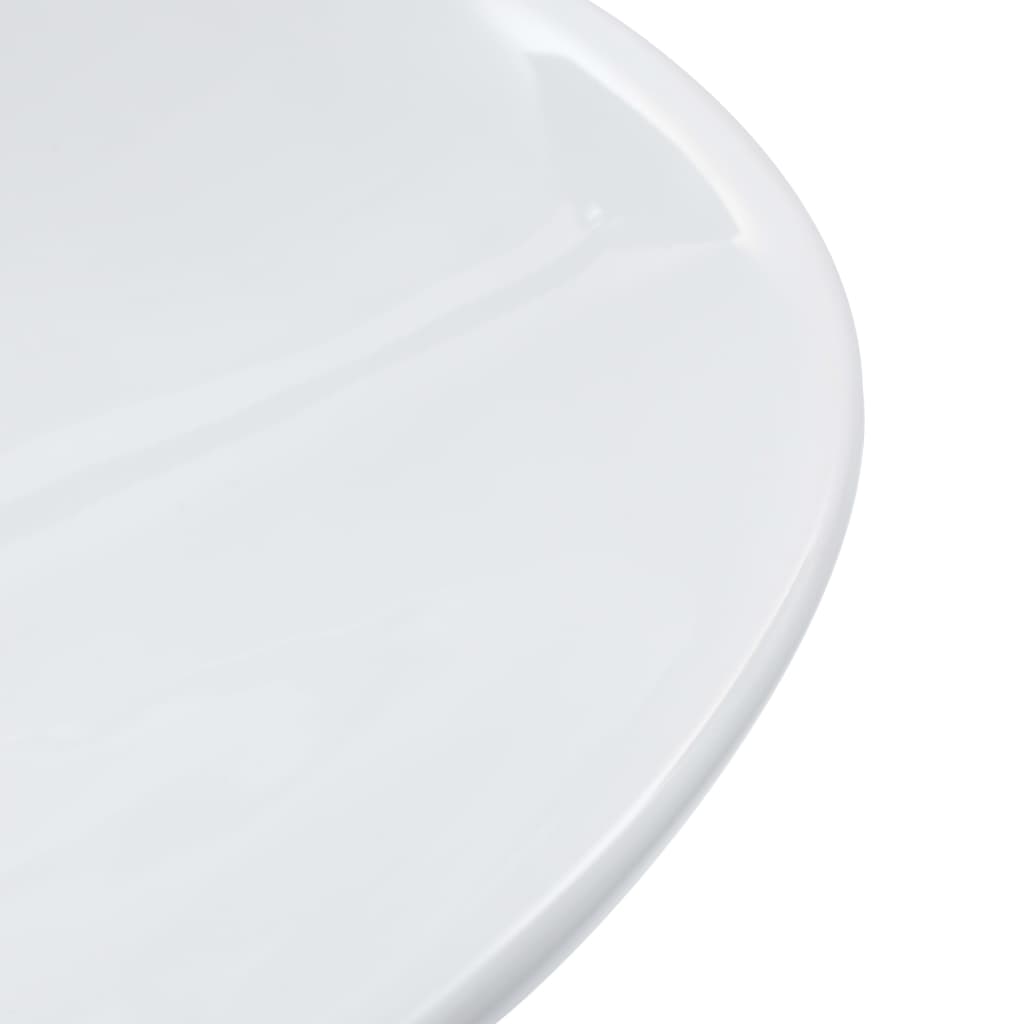 vidaXL Wash Basin 58.5x39x14 cm Ceramic White