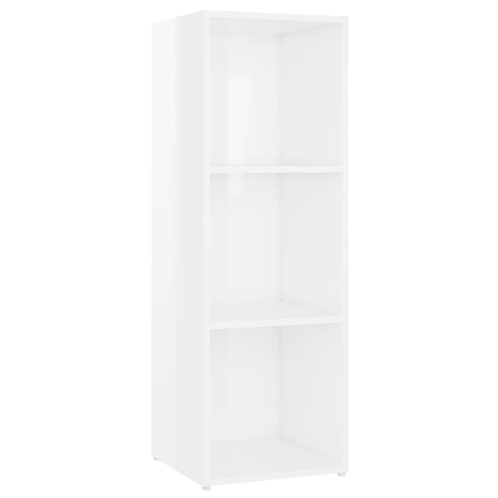 vidaXL TV Cabinets 4 pcs High Gloss White 107x35x37 cm Engineered Wood