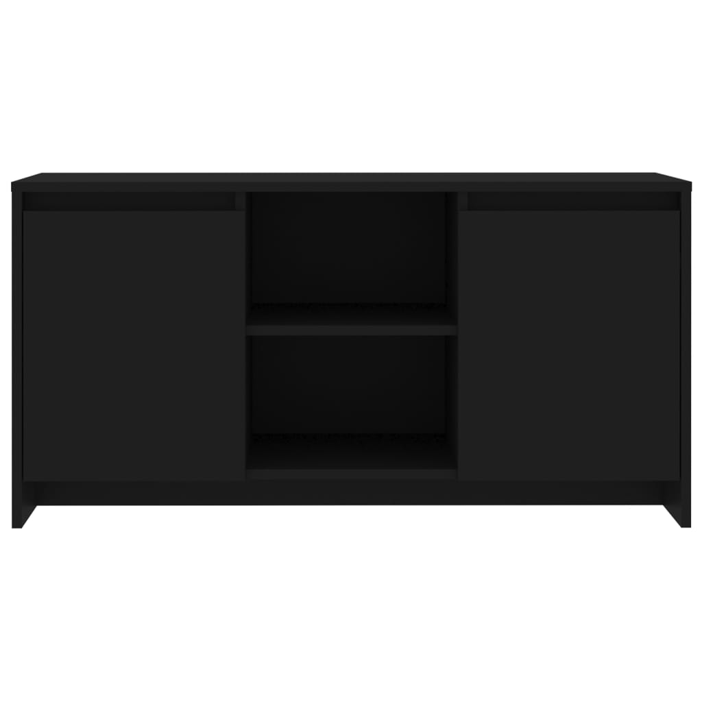 vidaXL TV Cabinet Black 102x37.5x52.5 cm Engineered Wood