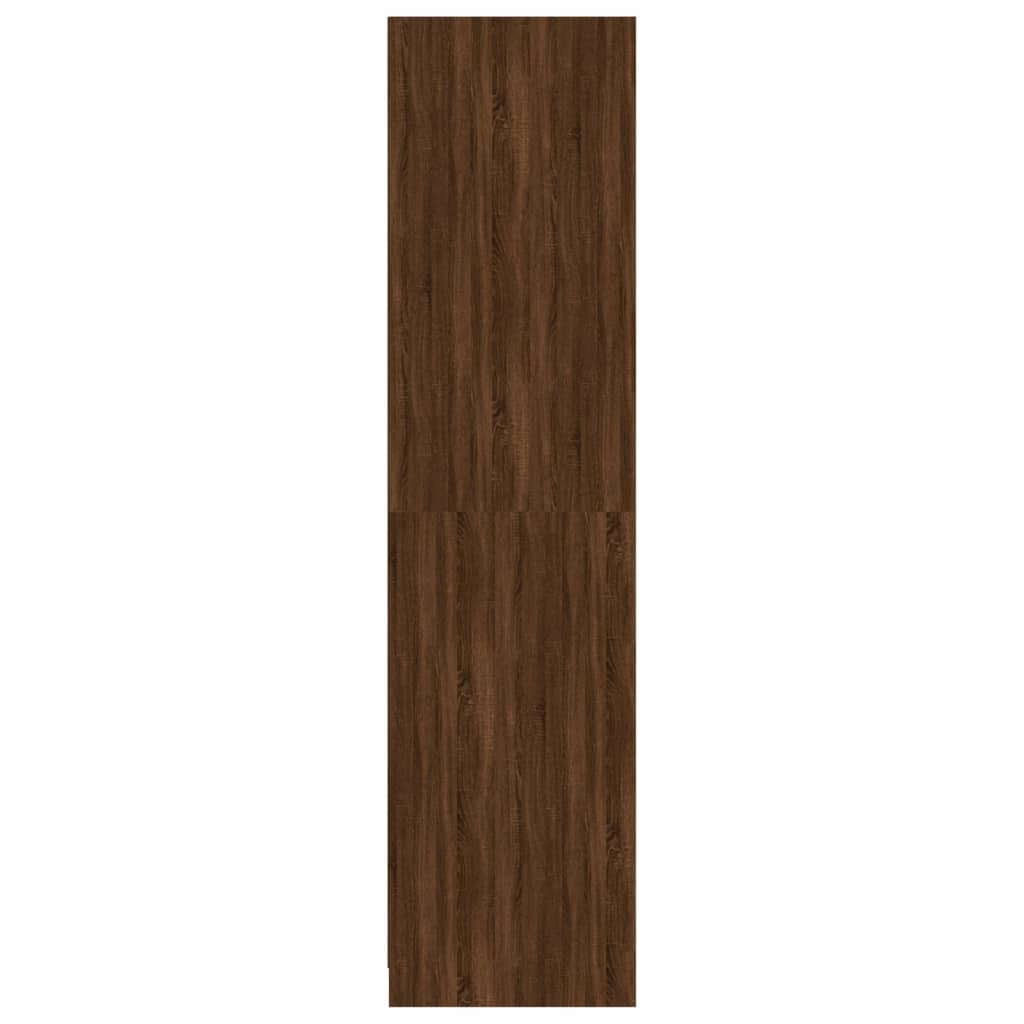 vidaXL Wardrobe Brown Oak 100x50x200 cm Engineered Wood