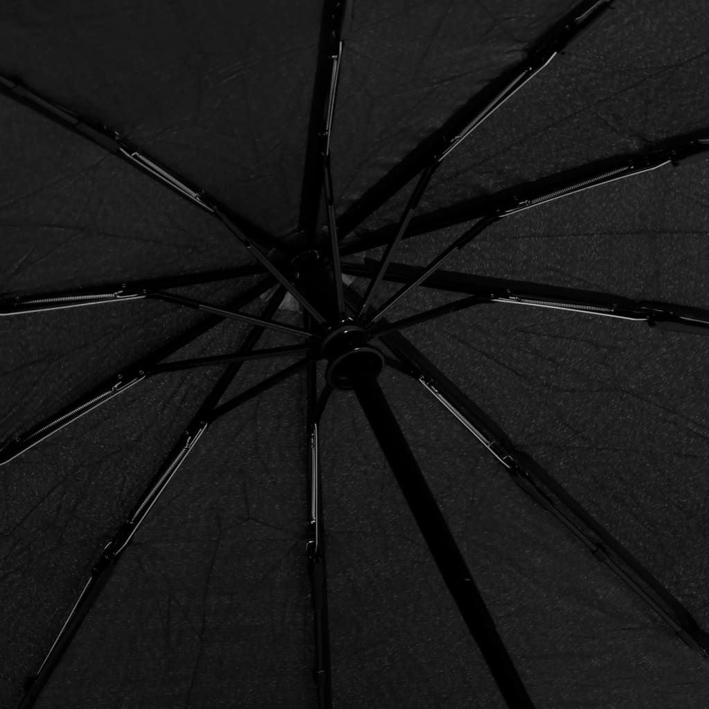 vidaXL Automatic Folding Umbrella Black 104 cm