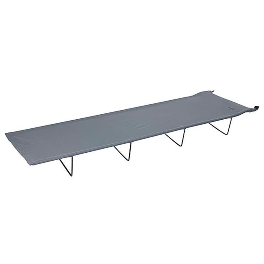 Bo-Camp Folding Camp Bed Steel Grey