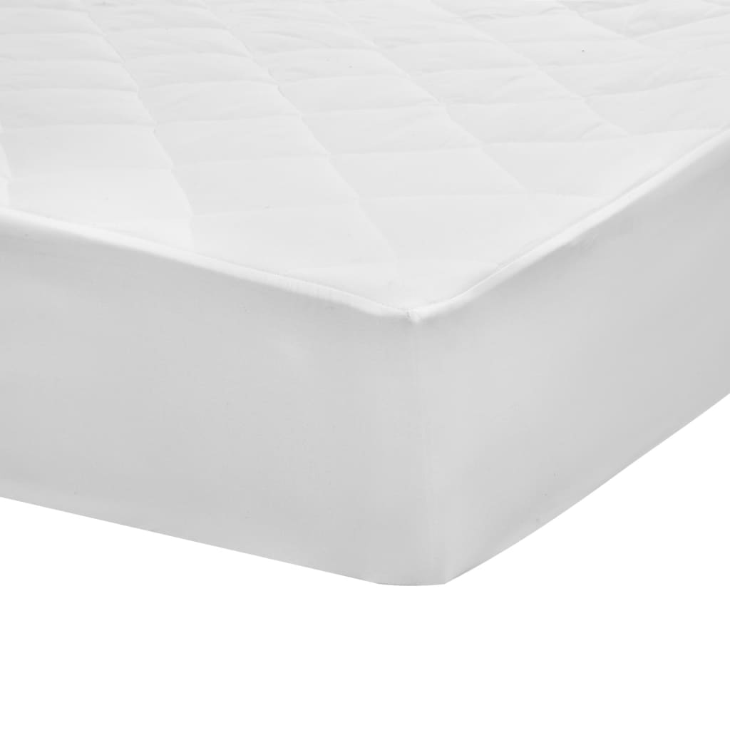 vidaXL Quilted Mattress Protector White 180x200 cm Heavy