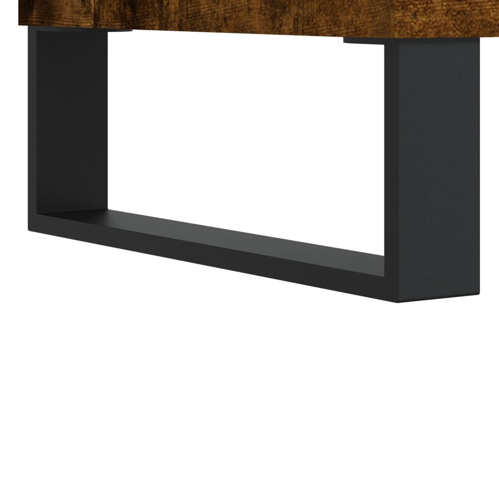 vidaXL TV Cabinet Smoked Oak 150x36x30 cm Engineered Wood
