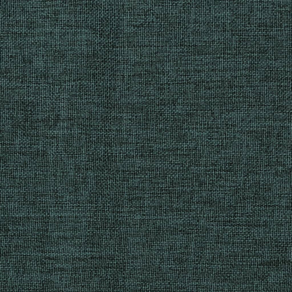 vidaXL Linen-Look Blackout Curtain with Hooks Green 290x245 cm