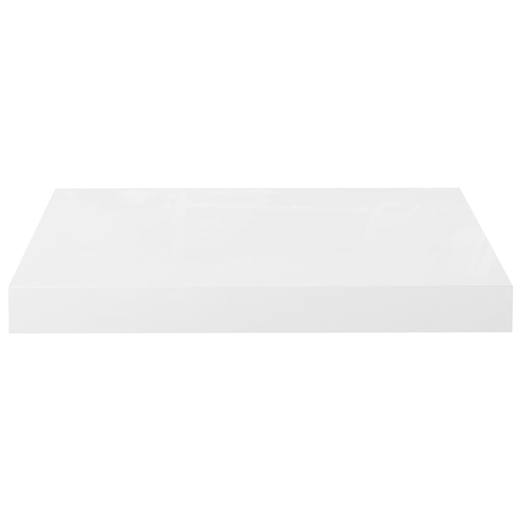 vidaXL Floating Wall Shelves 4 pcs High Gloss White 40x23x3.8 cm MDF