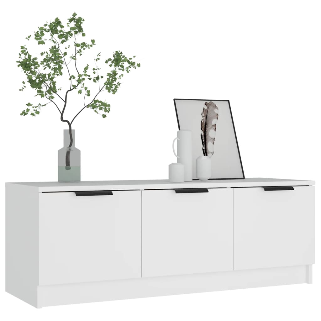 vidaXL TV Cabinet White 102x35x36.5 cm Engineered Wood