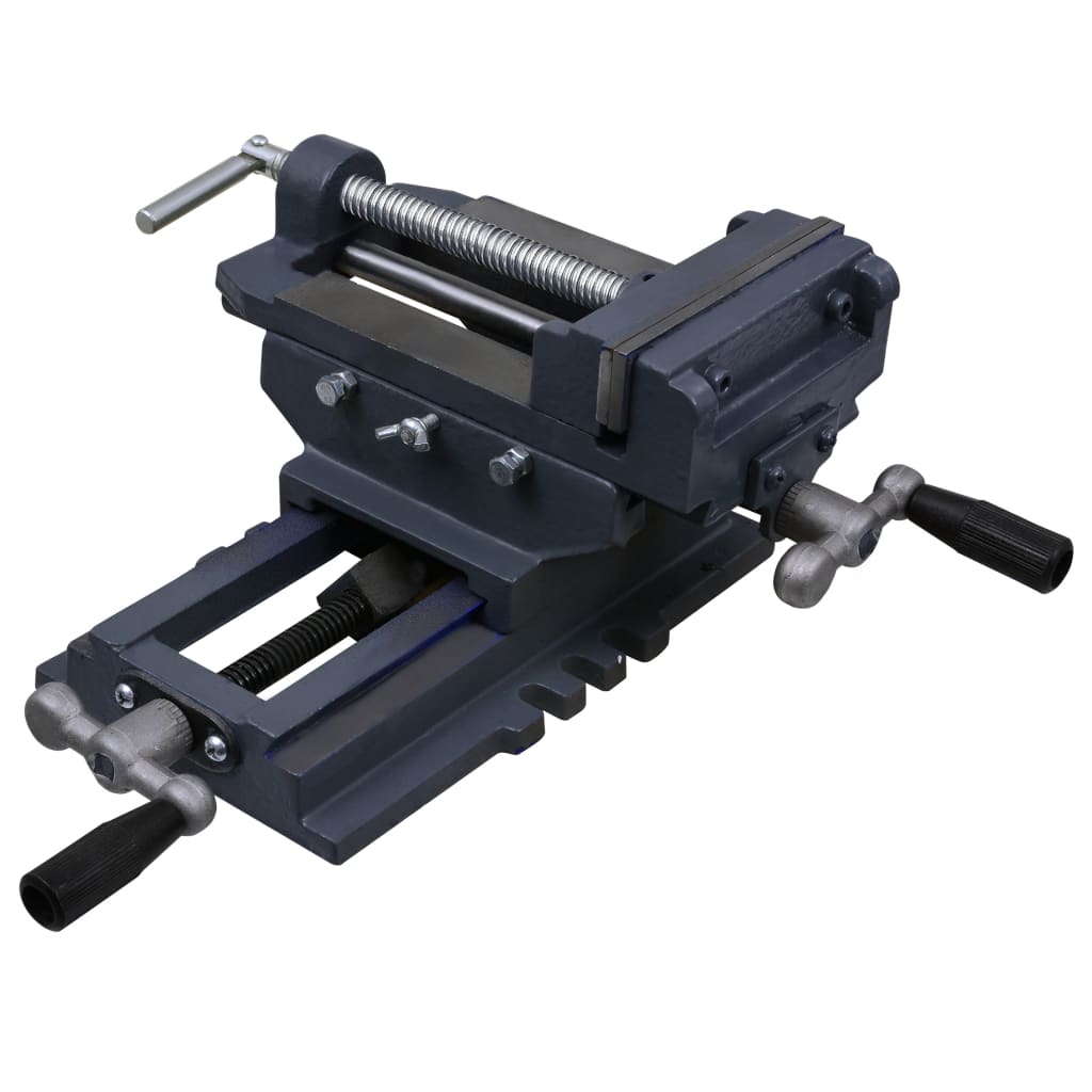 vidaXL Manually Operated Cross Slide Drill Press Vice 150 mm