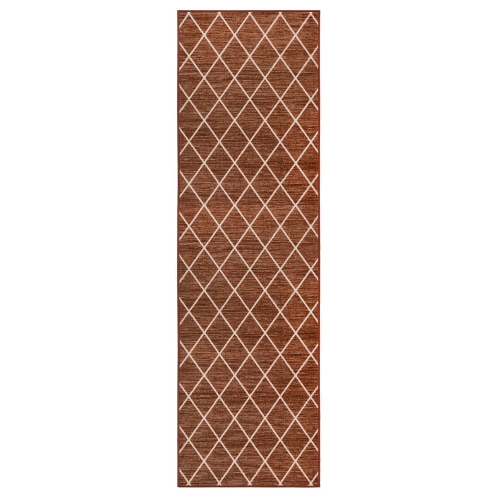vidaXL Carpet Runner Dark Brown 80x350 cm