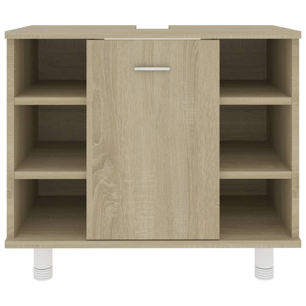 vidaXL Bathroom Cabinet Sonoma Oak 60x32x53.5 cm Engineered Wood