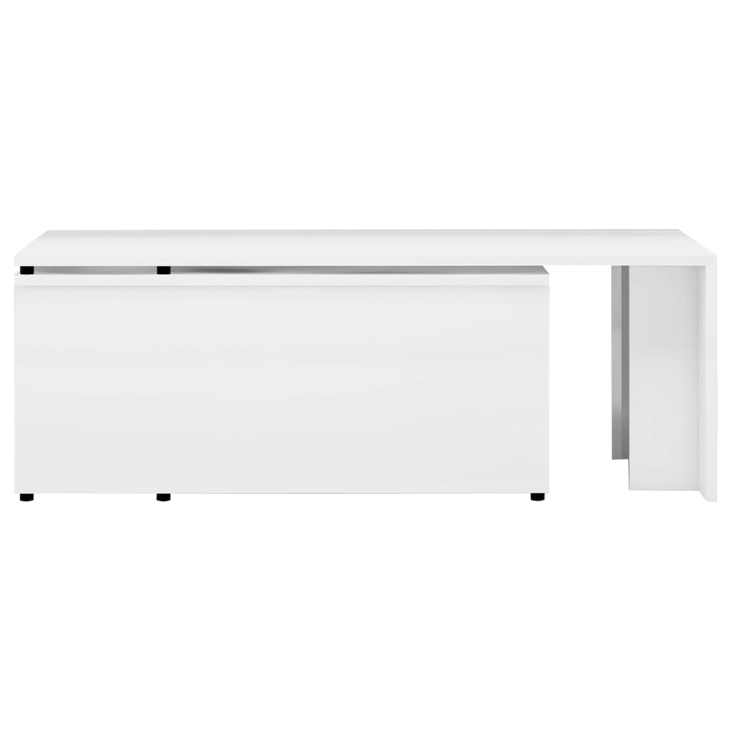 vidaXL Coffee Table High Gloss White 150x50x35 cm Engineered Wood
