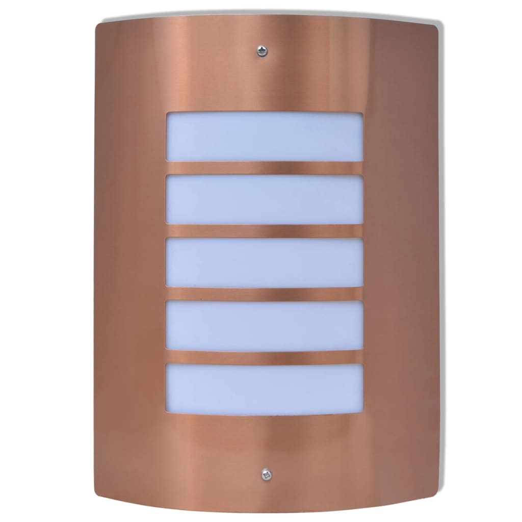 vidaXL Outdoor Wall Light Stainless Steel Copper