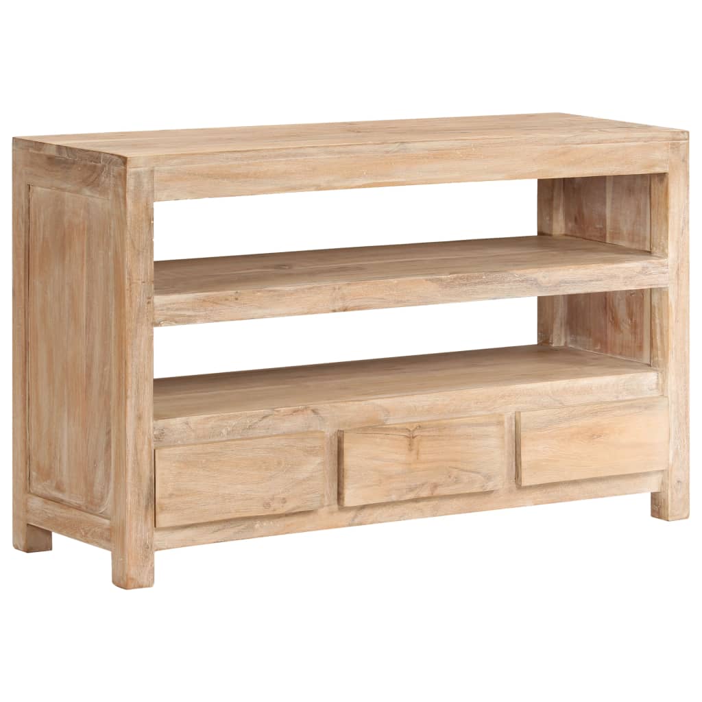 vidaXL TV Cabinet Solid Acacia Wood 90x30x55 cm Light Brown