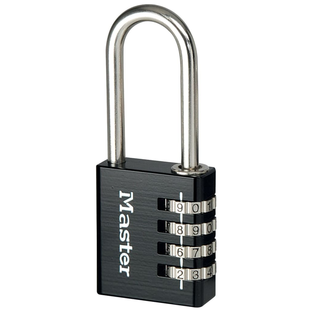 Master Lock Combination Padlock Aluminium Black 40 mm 7640EURDBLKLH