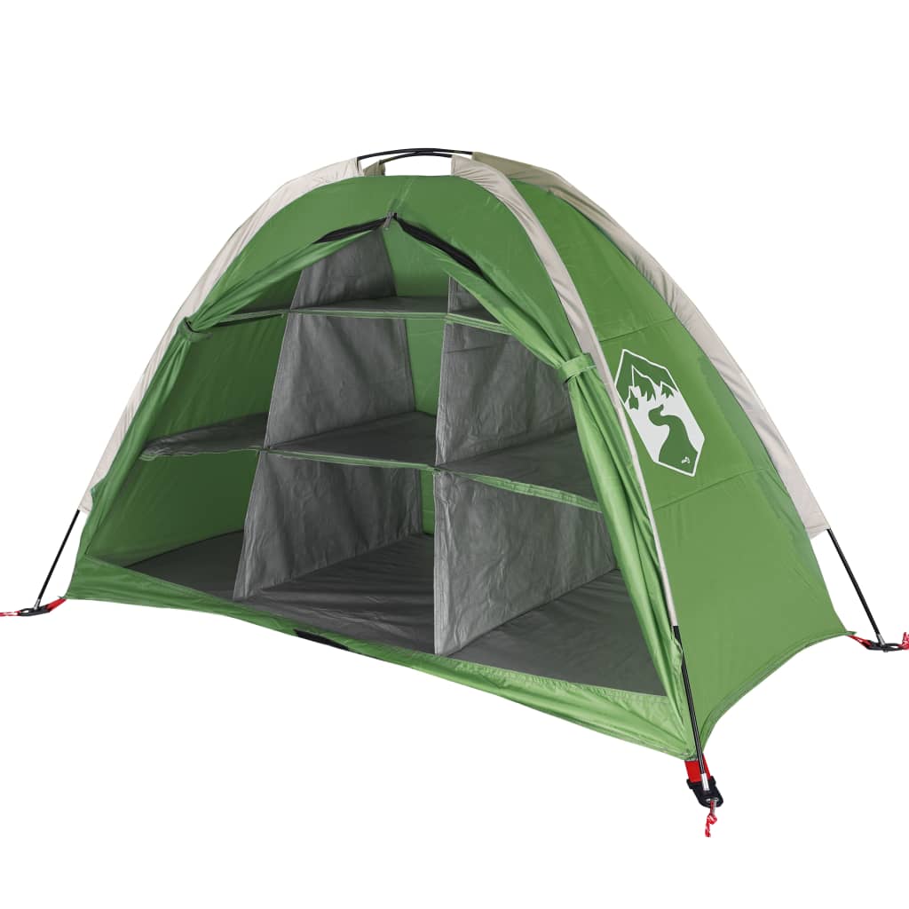 vidaXL Storage Tent 9 Compartments Green Waterproof