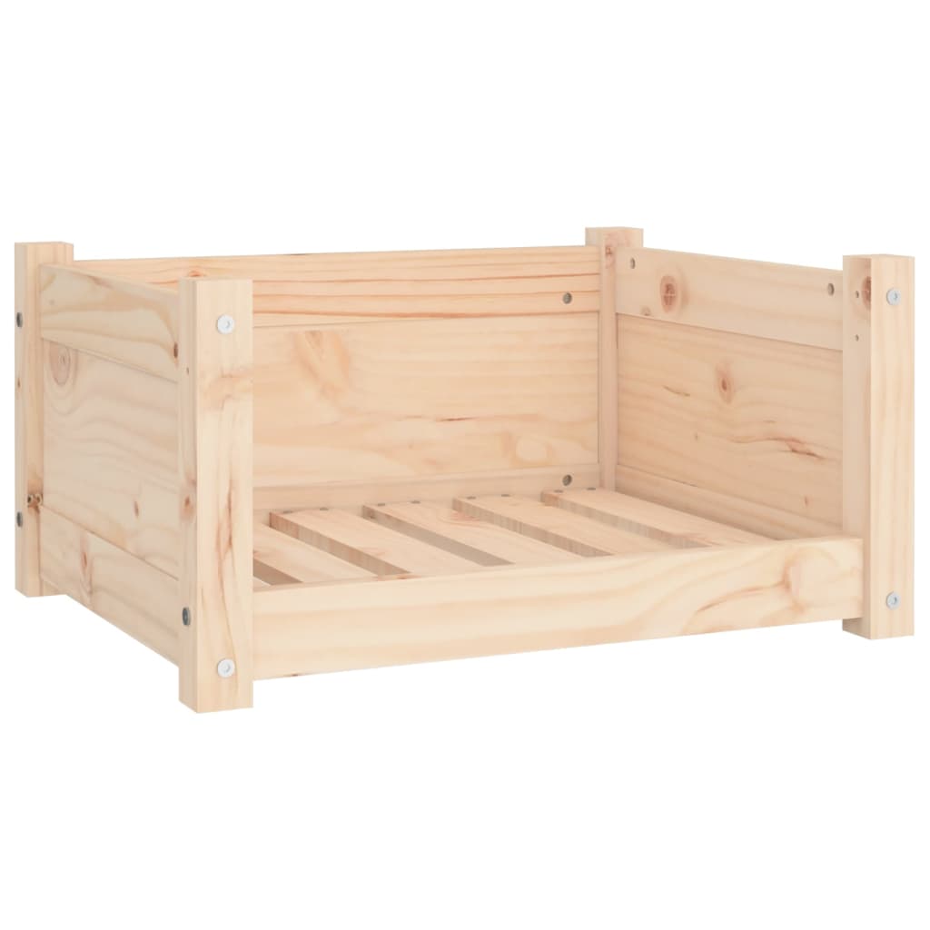 vidaXL Dog Bed White 95.5x65.5x28 cm Solid Pine Wood