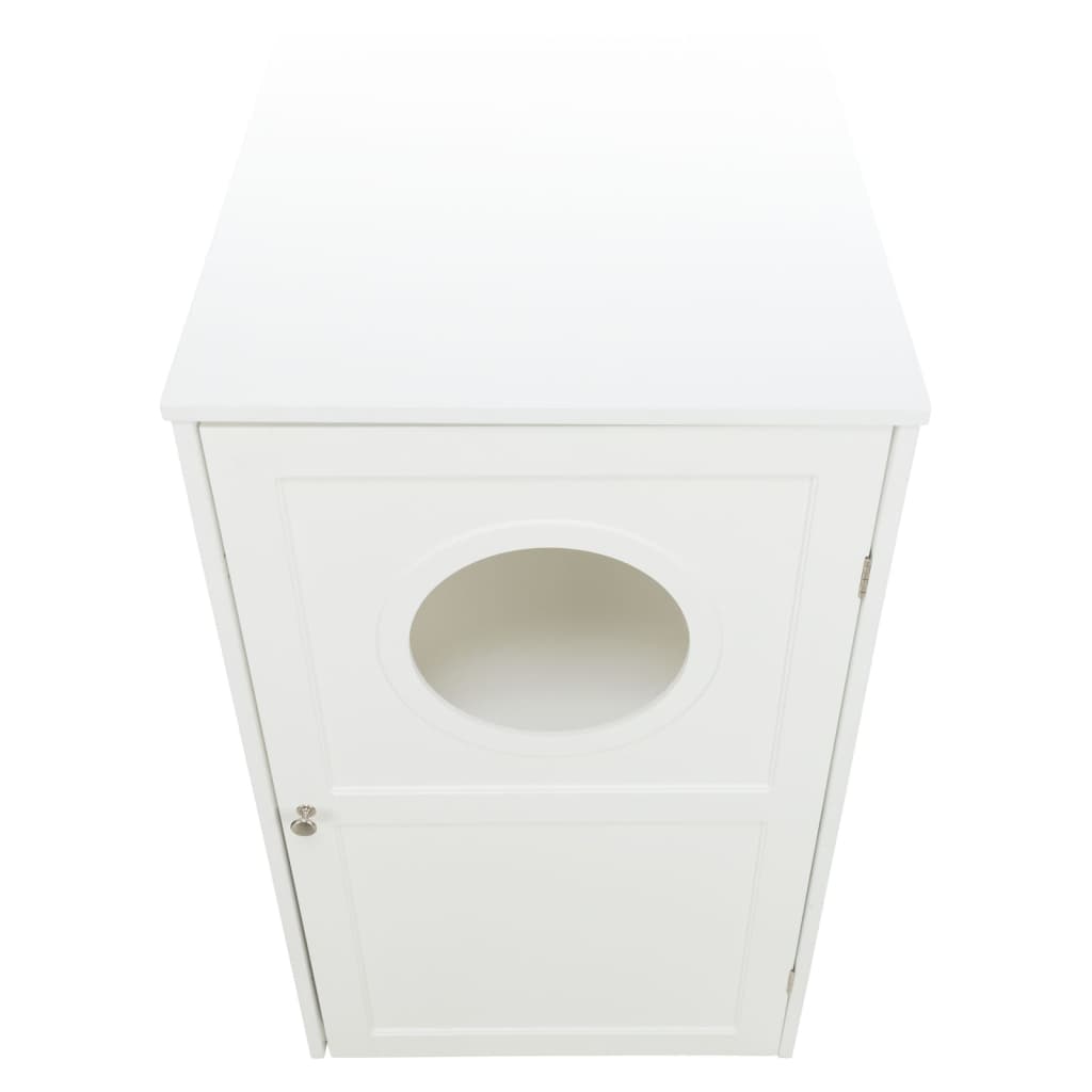 TRIXIE Cat House for Litter Box with 2 Storeys 53x90x58 cm White