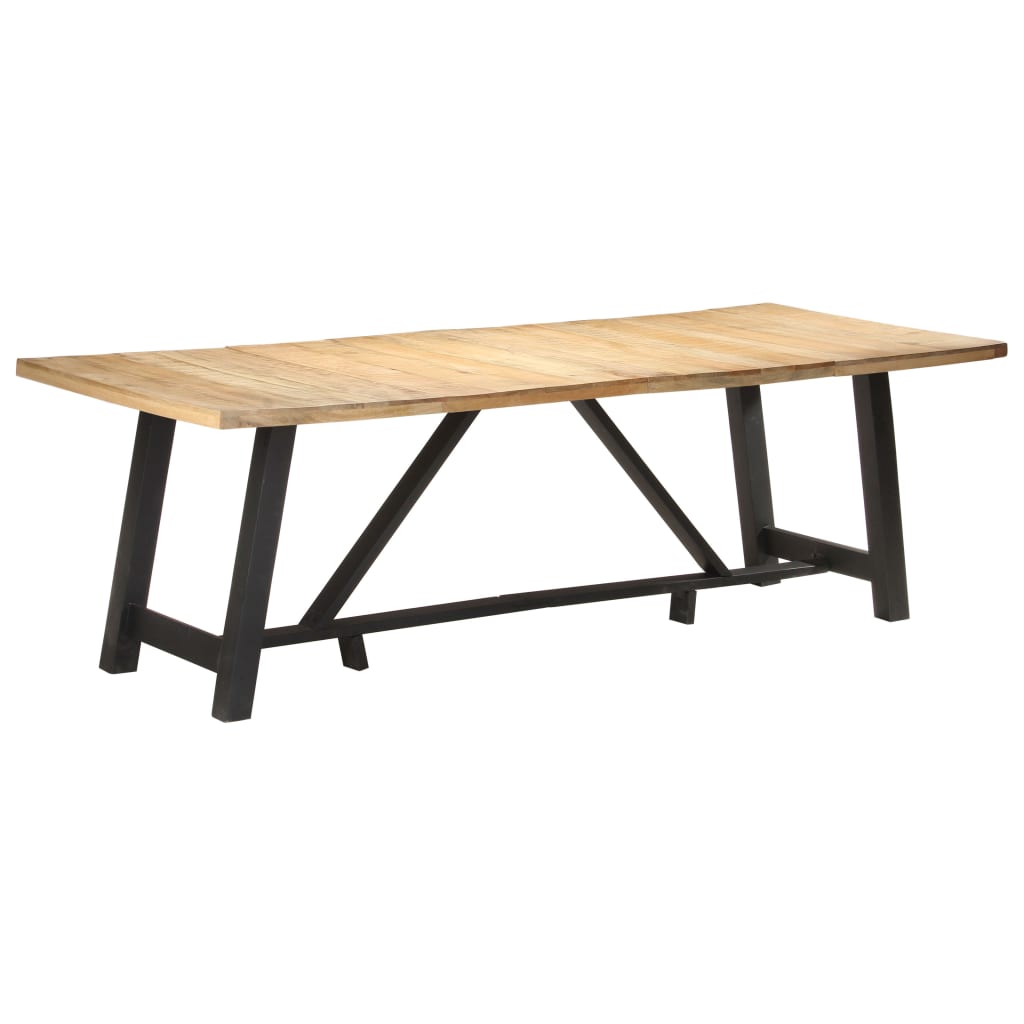 vidaXL Dining Table 240x100x76 cm Rough Mango Wood