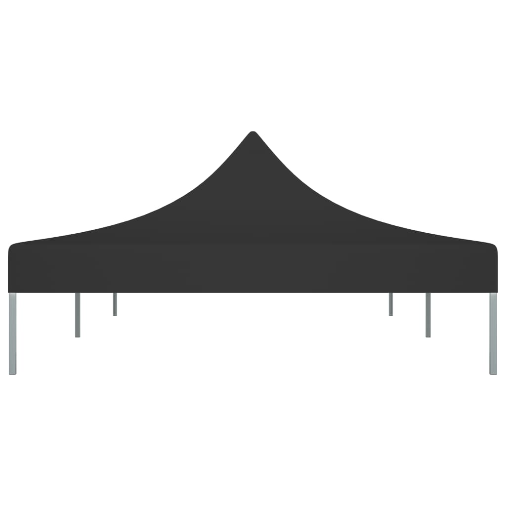 vidaXL Party Tent Roof 6x3 m Black 270 g/m²