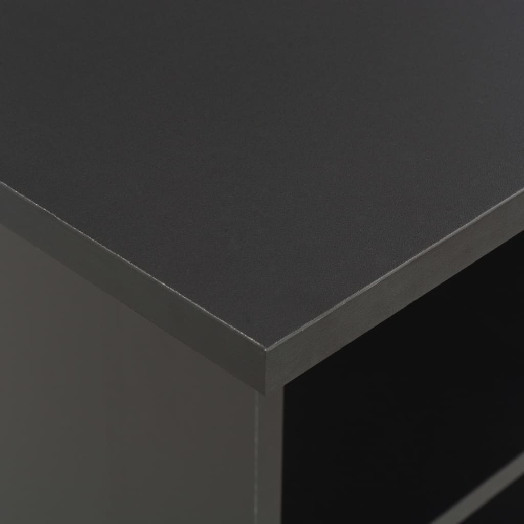 vidaXL Bar Table Black 60x60x110 cm