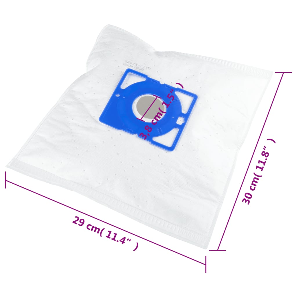 vidaXL Vacuum Cleaner Bags for Uni bag 20 pcs