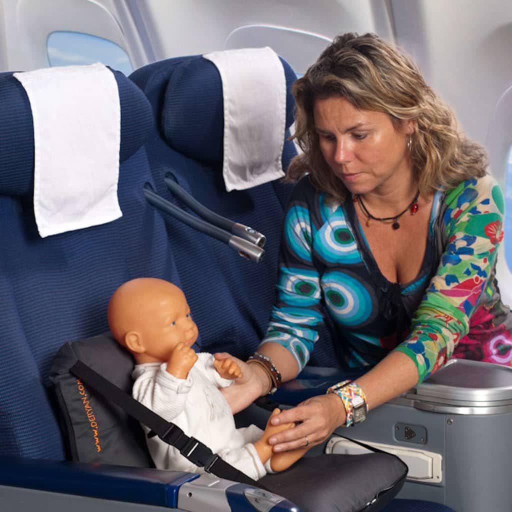DERYAN Baby Travel Bed Air Traveller 80x40x6cm Black