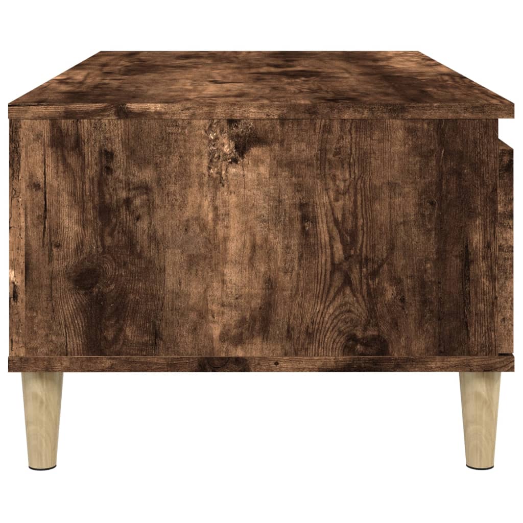 vidaXL Coffee Table Smoked Oak 90x50x36.5 cm Engineered Wood