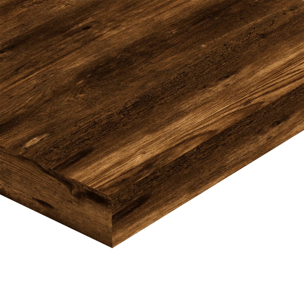 vidaXL Wall Shelves 4 pcs Smoked Oak 80x10x1.5 cm Engineered Wood