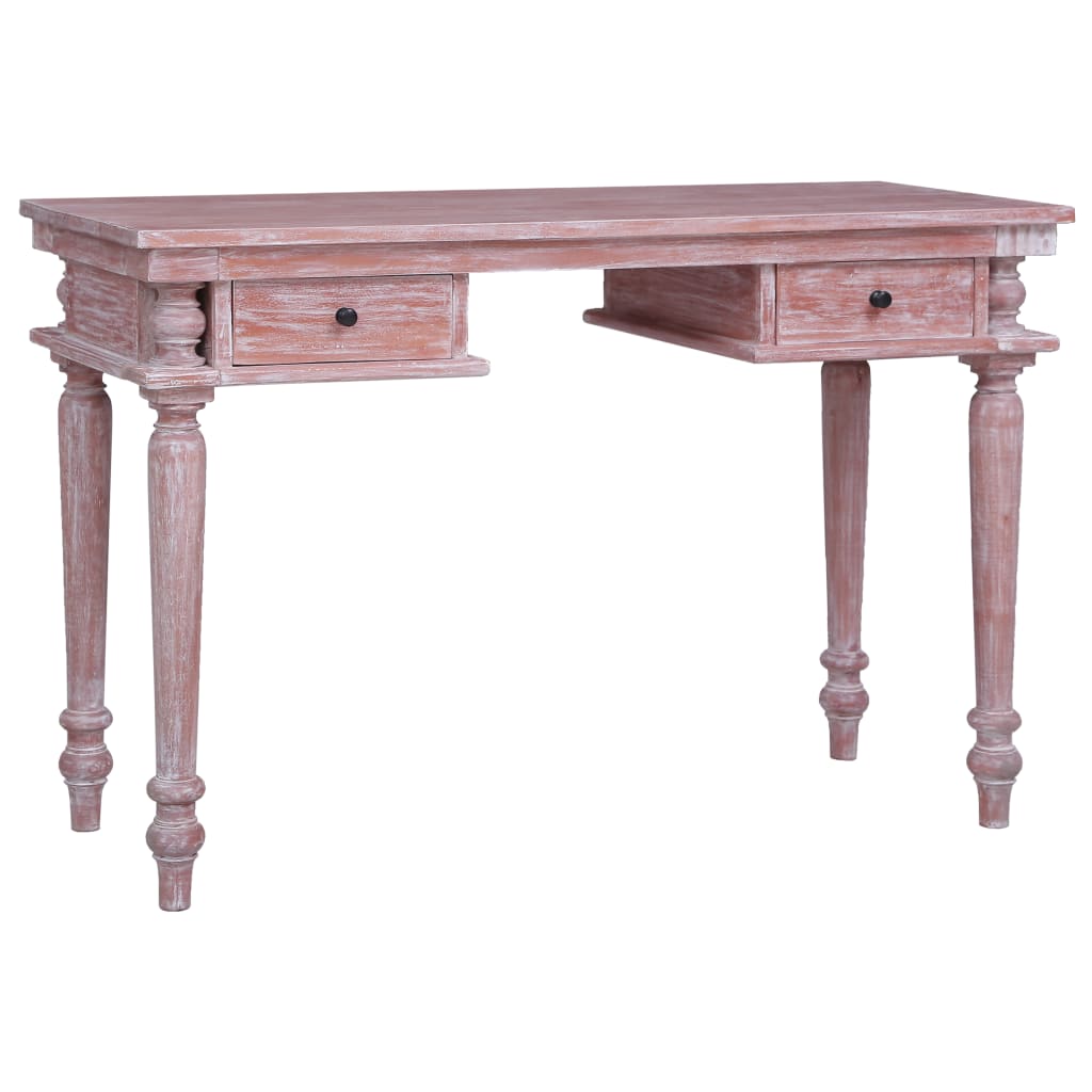 vidaXL Desk 120x50x78 cm Solid Mahogany Wood