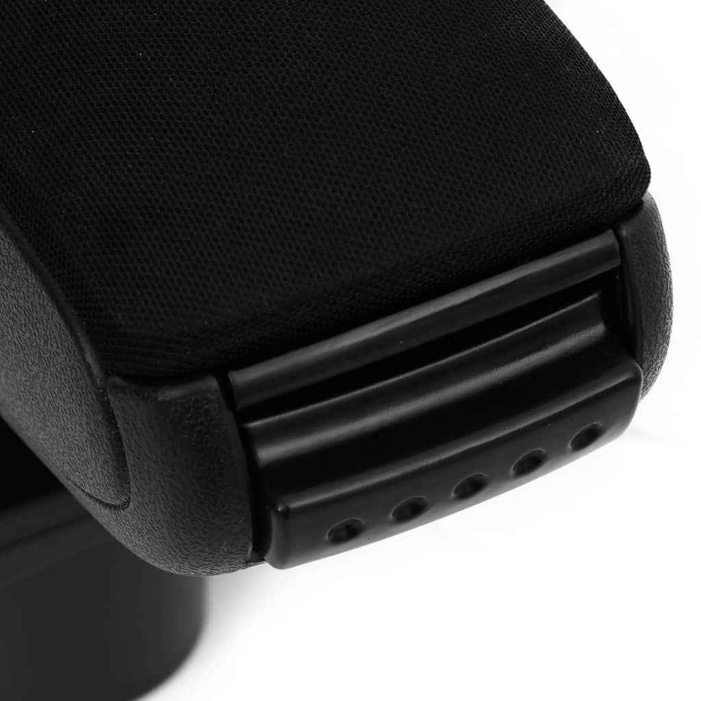 vidaXL Car Armrest Black 13x36x(30-46) cm ABS