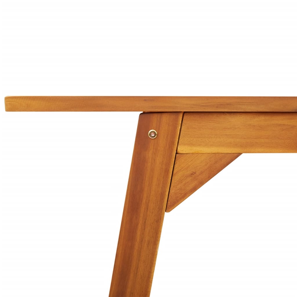 vidaXL Garden Dining Table 110x56x75 cm Solid Wood Acacia