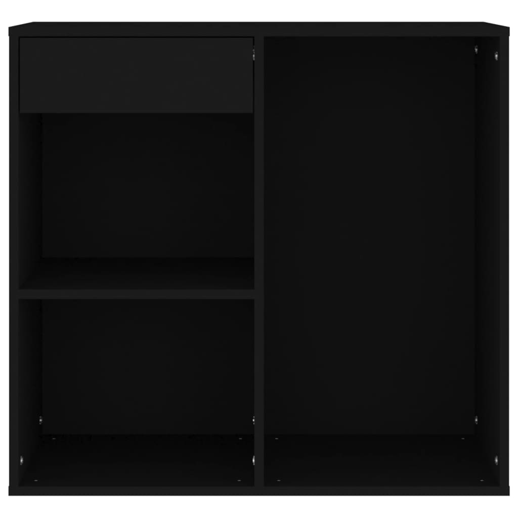 vidaXL Cosmetic Cabinet Black 80x40x75 cm Engineered Wood
