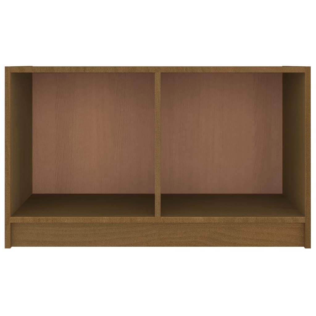 vidaXL TV Cabinet Honey Brown 70x33x42 cm Solid Pinewood