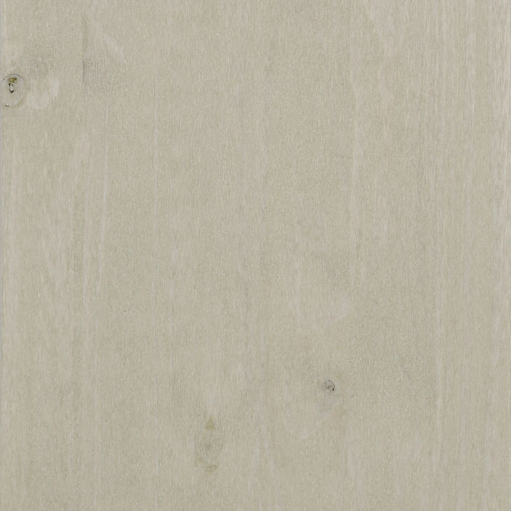 vidaXL Wardrobe HAMAR White 99x45x137 cm Solid Wood Pine