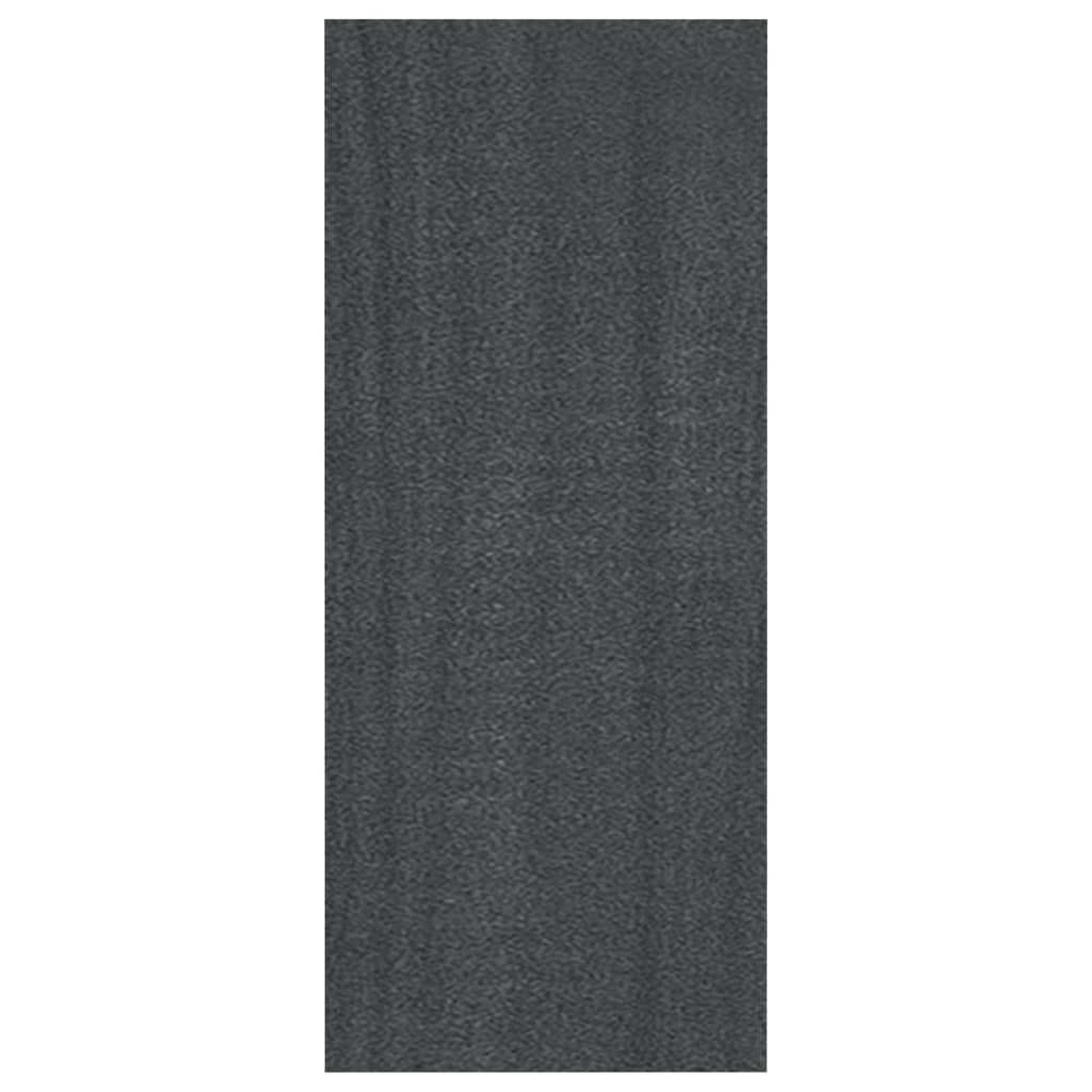 vidaXL Book Cabinet Grey 40x30x71.5 cm Solid Pinewood