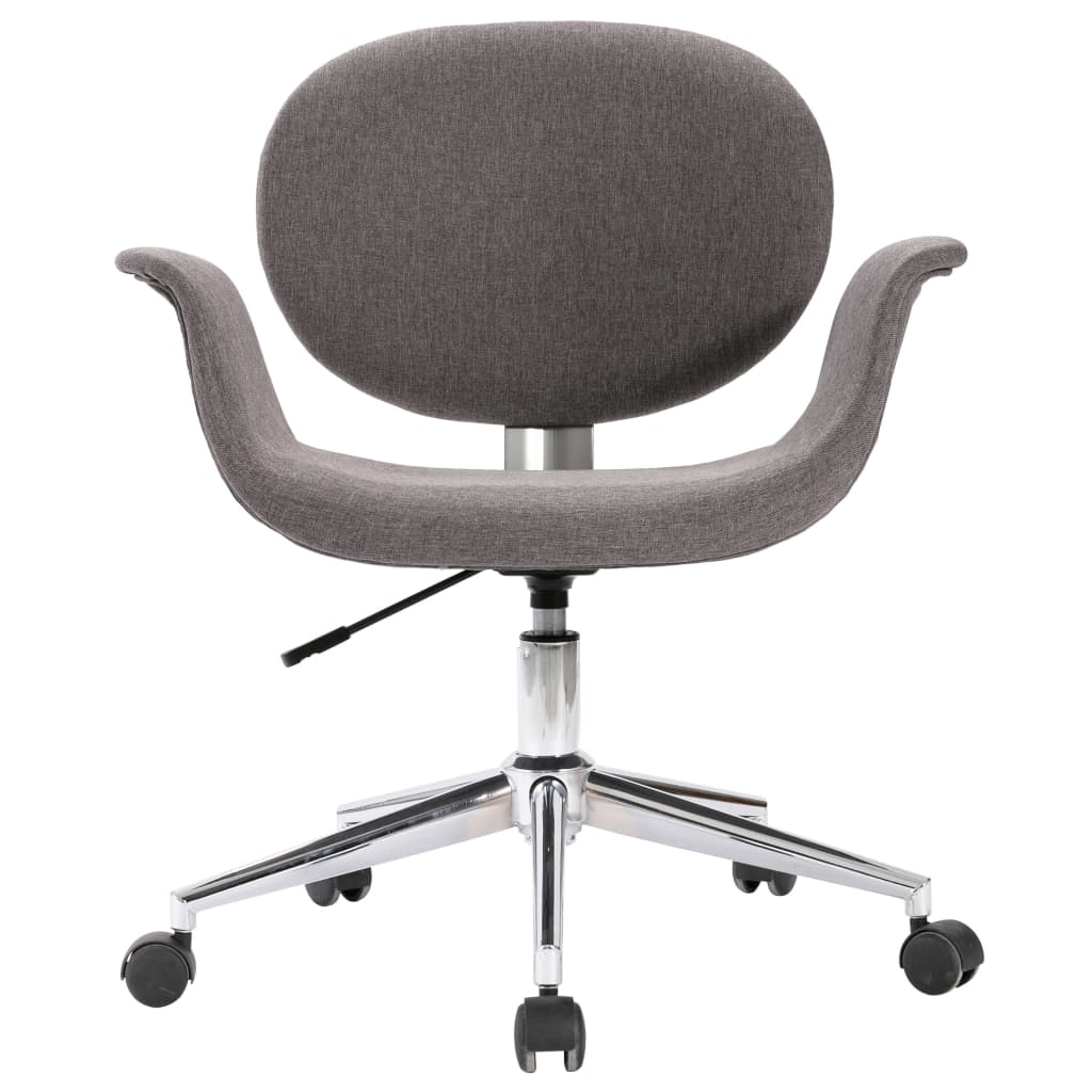 vidaXL Swivel Office Chair Grey Fabric