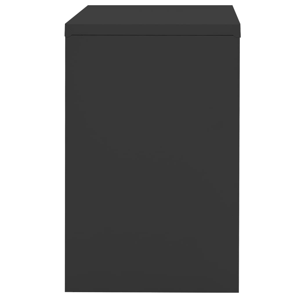 vidaXL Filing Cabinet Anthracite 90x46x72.5 cm Steel