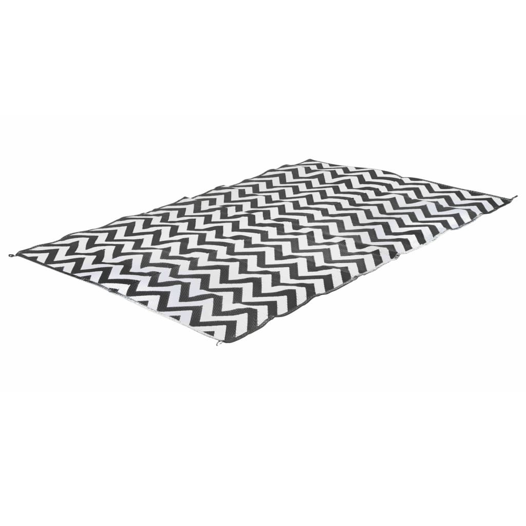 Bo-Camp Outdoor Rug Chill mat M Wave 1.8x2 m Black and White