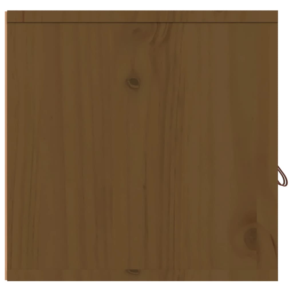 vidaXL Wall Cabinet Honey Brown 80x30x30 cm Solid Wood Pine