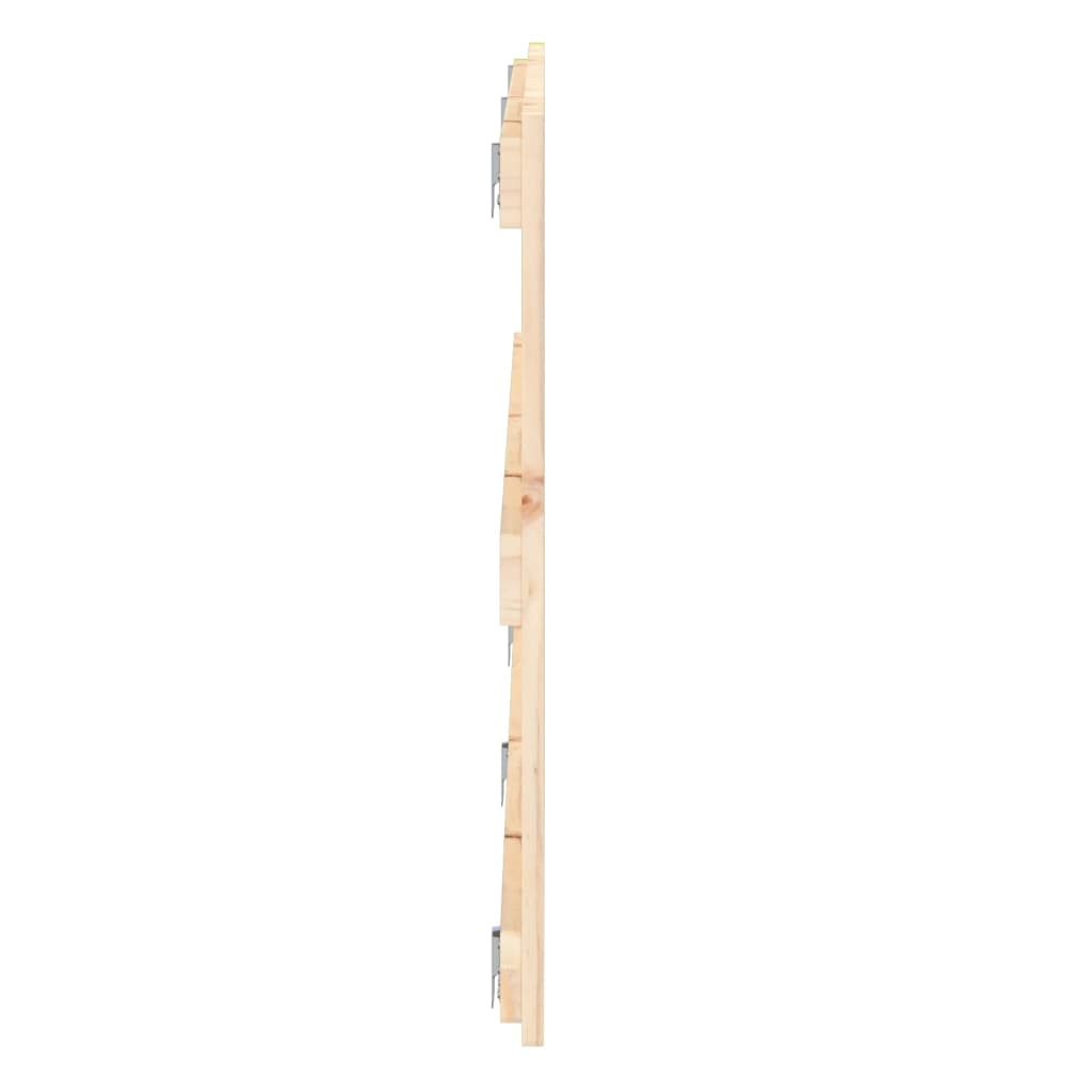 vidaXL Wall Headboard 204x3x60 cm Solid Wood Pine