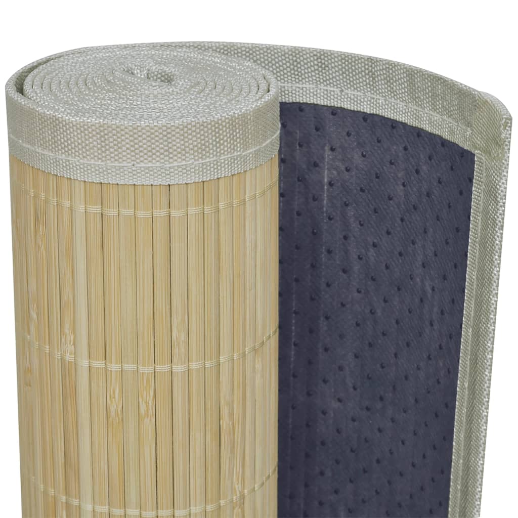Rectangular Natural Bamboo Rug 120 x 180 cm